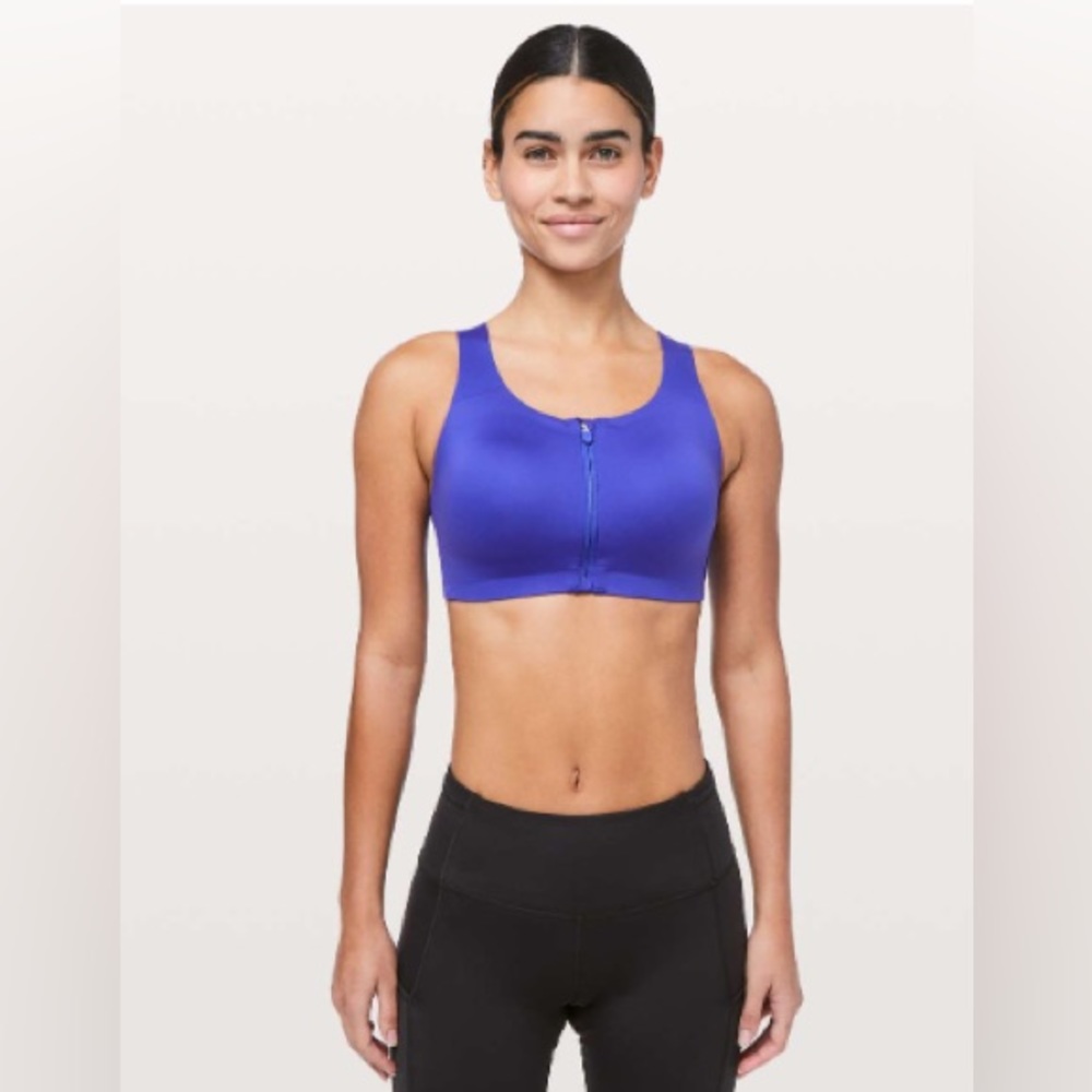 Lululemon Enlite Bra *Zip Front *SeaWheeze. 36DD